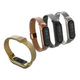 Bakeey Metal Strap Screwless Stainless Steel Replacement Strap Wristband for Xiaomi Mi Band 3  Non-original