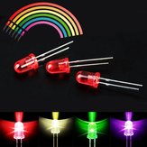 100Pcs 10mm F10 Red Yellow Blue Green White Diffused Bright 5K MCD LED Diode