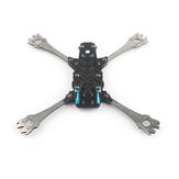 Realacc Real6 210mm Wielbasis 3 mm Arm Titaniumlegering Carbon Fiber 5 Inch Frame Kit voor RC Drone