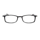 نظارات قراءة محمولة TR90 مضادة للضوء طويل النظر + حافظة ورق رفيع للغاية عالي الدقة نظارات مرجعية من الراتينج للرجال والنساء