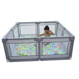 Bioby 1.5X1.5M Çocuk Oyun Alanı Mobilyası Bebek Park Yatağı Güvenlik Modüler Katlanabilir Bebek Korumalığı Top Havuzu Aksesuarları