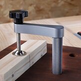 Grampo de mesa manual universal de 19 mm / 20 mm com ação rápida, ajustável, para carpintaria e fixação em bancada de madeira