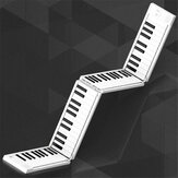 88 toetsen Opvouwbare elektronische piano Draagbaar toetsenbord 128 Tonen Dubbele luidsprekers Hoofdtelefoonuitgang met sustainpedaal