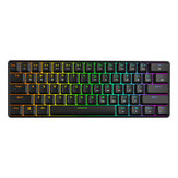 Geek GK61 60% 61Keys Gateron Optical Axis RGB Mechanical Keyboard Type-c Programmable Gaming