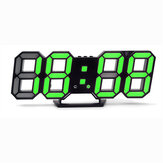 3D LED Alarm Clock Digital Temperature Night Light Display Color Change Electronic Hanging Clock Home Living Room Decor