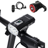 Astrolux® BL06 3+3 LEDs 2000LM Bike Headlight Dual Distance Beam 10000mAh Phone Power Bank Bike Light USB Rechargeable LED Handlebar Flashlight for Electric Bike Electric Scooter MTB Bicycle