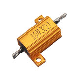 RX24 10W 3R 3RJ Metal Aluminum Case High Power Resistor Golden Metal Shell Case Heatsink Resistance Resistor