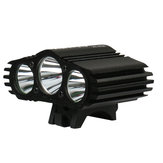 XANES 2700LM 3xT6 LED 4-Mod IPX6 Su Geçirmez Bisiklet Işığı Baş Işığı Sıcaklık Kontrol Gücü Ekran Hayır
