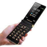 TKEXUN M2 Plus 3G WCDMA Netwerkfliptelefoon 5800mAh 3.0 inch Dual Touchscreen Blutooth FM Dual Simkaart Flipfunctie Telefoon
