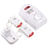 2 em 1 de movimento sem fio do alarme de segurança de infravermelho alarme sonoro detector casa com controle remoto + titular