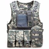 Outdoor Tactical Vest Multi Pockets Fishing Vest Oxford Sports Equipment