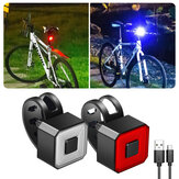 Set di luci per bicicletta BIKIGHT super luminose, faro anteriore e fanale posteriore ricaricabile tramite USB, 6 modalità regolabili, torcia LED impermeabile per ciclismo