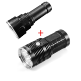 IMALENT DX80 + BLF Q8 Set de lampe de poche extérieure Recherche LED Lampe de poche