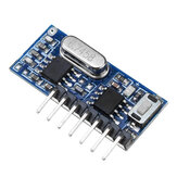 Módulo decodificador Geekcreit® RX480E-4 de RF inalámbrico de 433 MHz con aprendizaje de código y salida de 4 canales