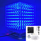 3D Light Cube Kit 8x8x8 Azul LED MP3 Music Spectrum DIY Kit eletrônico