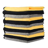 Conjunto de 12 toalhas de limpeza de microfibra super absorventes MATCC para limpeza de carros, panos de limpeza, cuidados profissionais com veículos, multiuso lavável
