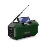 IPRee® 5000mAh Batterie Solarstromgeräte Aufladen per Handkurbel mit Taschenlampe USB-Radio aufladbar Outdoor Camping Wanderwerkzeuge