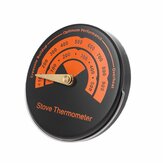 1PC Legierungs-Magnetschornstein-Thermometer Dropshipping Magnetisches Holzofen-Thermometer Kaminventilator-Ofenthermometer BBQ-Thermometer