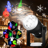 6 Паттернов 4W LED Светильник Проектор Лампа Ландшафтный Сад Декор для Хэллоуина Рождественской Отделки Рождественские Лампы