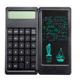 [Version surlignée] Calculatrice de bureau Gideatech à 12 chiffres avec tablette d'écriture LCD pliable de 6 pouces, bloc-notes numérique de dessin avec stylo stylet et bouton d'effacement.