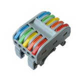 PCT-225 10pole Push In Colorful Quick Провод Cable Коннектор Terminal Blocks with Guide Rail