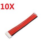 10PCS 2.54XH 22AWG 13CM 6S 7Pin Balance Cable Silicone Wire for Lipo Batteries