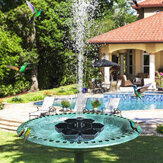 6 LEDs 2.4W LED Light Solar Powered Fountain Floating Bird Bath Water Pump Garden Pond