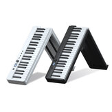 BORA BX-20 Tastiera pianoforte digitale portatile a 88 tasti pieghevole con batteria ricaricabile, pedale sustain e borsa per pianoforte