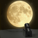 Η νυχτερινή λάμπα LED προβολής Λευκής Σελήνης, αστέρων και πλανητών, δημιουργεί φόντο ατμόσφαιρας και αποτελεί φωτιστικό για τοίχους παιδικών δωματίων.