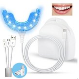 Portable Smart Cold Blue light LED Tooth Whitener Device 4 USB Ports For Android IOS Dental Whitening Kit Teeth Bleaching Device