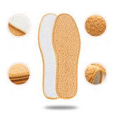 Thicken Alpaca Fiber Foot Insoles Anti Shock Thermal Pads Wi