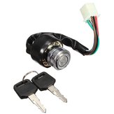 6 Wire Ignition Switch 2 Keys Universal For Car Motorcycle Scooter Bike Quad Go Kart 
