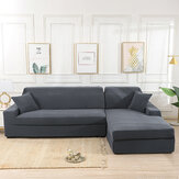 Серый тянущийся эластичный чехол для дивана, плотный и мягкий, не скользит, стирается, защищает мебель в гостиной