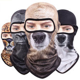 Máscara facial 3D Animal Balaclava Gorro de cuello para motocicleta, ciclismo, Navidad, Halloween, fiesta de promoción