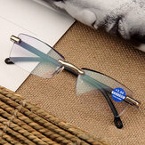 Okrągłe, bezszkieletowe okulary do czytania dla kobiet