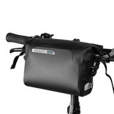 ROSWHEEL 3L Cycling Bicycle Handlebar Front Tube Basket Bag PVC 100% Full Waterproof Bike Bag