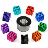 1000 قطعة كرة بوك مكعبة مغناطيسية مختلطة الألوان حجم 3 مم ألعاب نيوديميوم N35 مغناطيسية للألعاب داخل المنزل