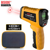 Termometro ad infrarossi BSIDE -50 ~ 1400C Professionale 50:1 Termometro Digitale con display IR-LCD a contatto zero Termometri Laser Pirrometro