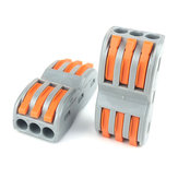 10 Stk. 3-poliger Drahtsteckverbinder Universal-Schnellklemmenblock SPL-3 Elektrischer Kabeldraht-Anschlussklemmenblock 0,08-4,0mm²