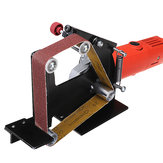 Drillpro haakse slijper bandschuurmachine-hulpstuk voor metaal en hout schuurband adapter Gebruik 5/8 inch schroefdraadspindel haakse slijper