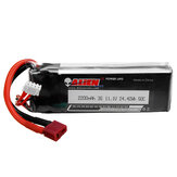 Batterie LiPo modèle ALIEN 11.1V 2200mAh 50C 3S avec connecteur T Deans pour voiture RC