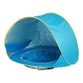 UV保護のベビービーチテント、プール付き、防水ポップアップオーニング、屋外キャンプ用日除け。