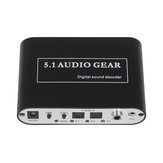 Digital-Audio-Decoder 5.1 Audio-Gang DTS / AC-3 / 6CH Audio Converter LPCM 5.1 Analogausgang 2.1