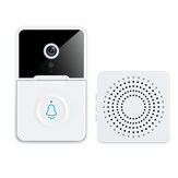 X3pro Smart WiFi Doorbell com visão noturna Áudio bidirecional Controle do aplicativo Notificações push do telefone Monitor de segurança residencial Campainha