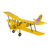 طائرة بيلي شراعية خشبية من شركة Dancing Wings Hobby طائرة هليكوبتر من طراز Tiger Moth طول الجناح 800 مم تم التصنيع بالكامل مع نظام التحكم عن بعد ARF