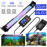 Éclairage LED pour aquarium, lampe d'éclairage LED pour poissons et plantes aquatiques, lampe de 32 cm réglable, décoration RGB professionnelle, lumières avec télécommande