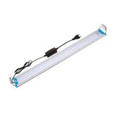 Lampada in alluminio regolabile a LED per acquario di 48,5 cm e 220 V con pannello di colore blu e bianco