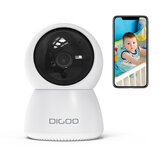 DIGOO DG-ZXC24 1080P Smart IP Cámara 2 megapíxeles 355 ° PTZ Visión nocturna Detección de movimiento Bebé Seguridad en el hogar Monitor