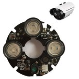3 stuks Array IR LED-spotlicht 850nm infraroodplaat voor CCTV-kogelcamera met een diameter van 53 mm