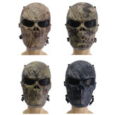 Airsoft Paintball Full Face Skull Mask Protection Outdoor Tactical Ear